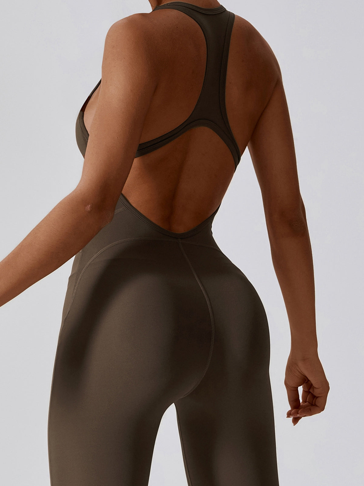 BUYCO Female U Collar Cutout Jumpsuit