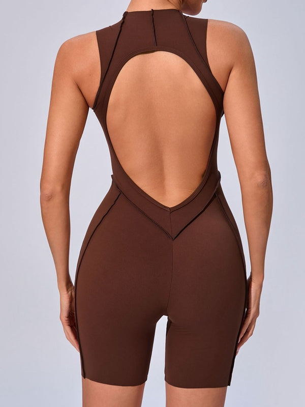 BUYCO Female Fitted Backless Quick-dry Romper