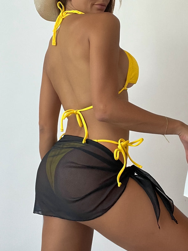 BUYCO Female Cutout 3-Pieces Bikini Set
