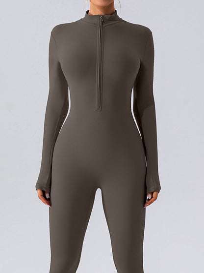 BUYCO Female Zipper Hip-lift Jumpsuit