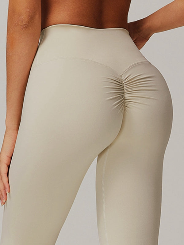 BUYCO Female Ruched Back High-rise Leggings