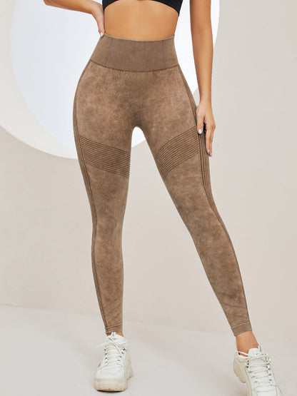 BUYCO Female Denim Ruched Back High-rise Leggings