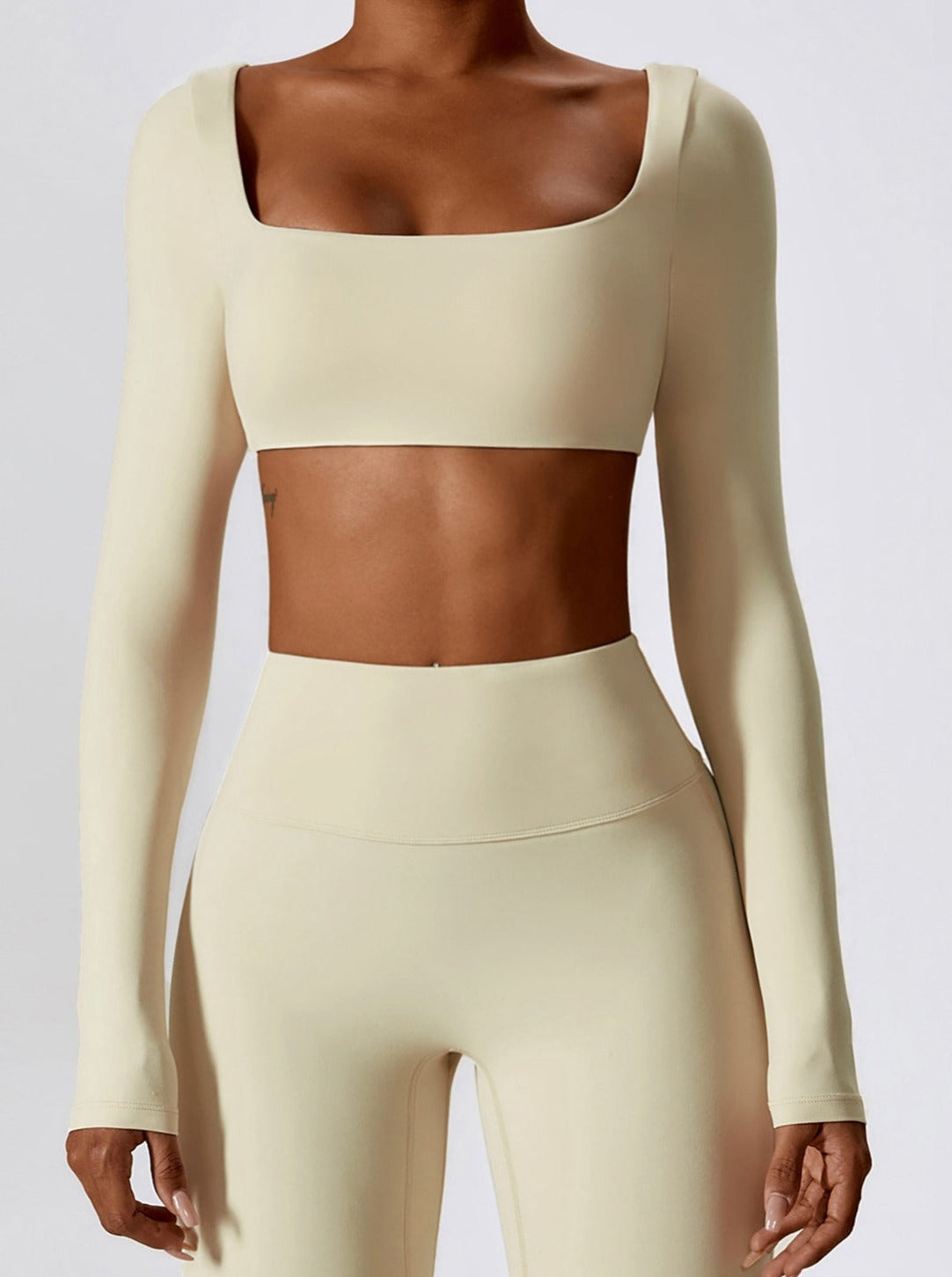 BUYCO Female Square Collar Long Sleeves