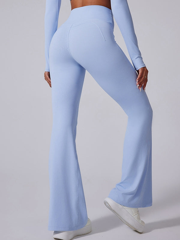 BUYCO Female Flare High-rise Hip-lift Yoga Leggings