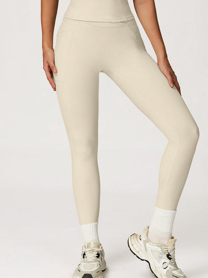 BUYCO Female V shape-waist Pocket Leggings