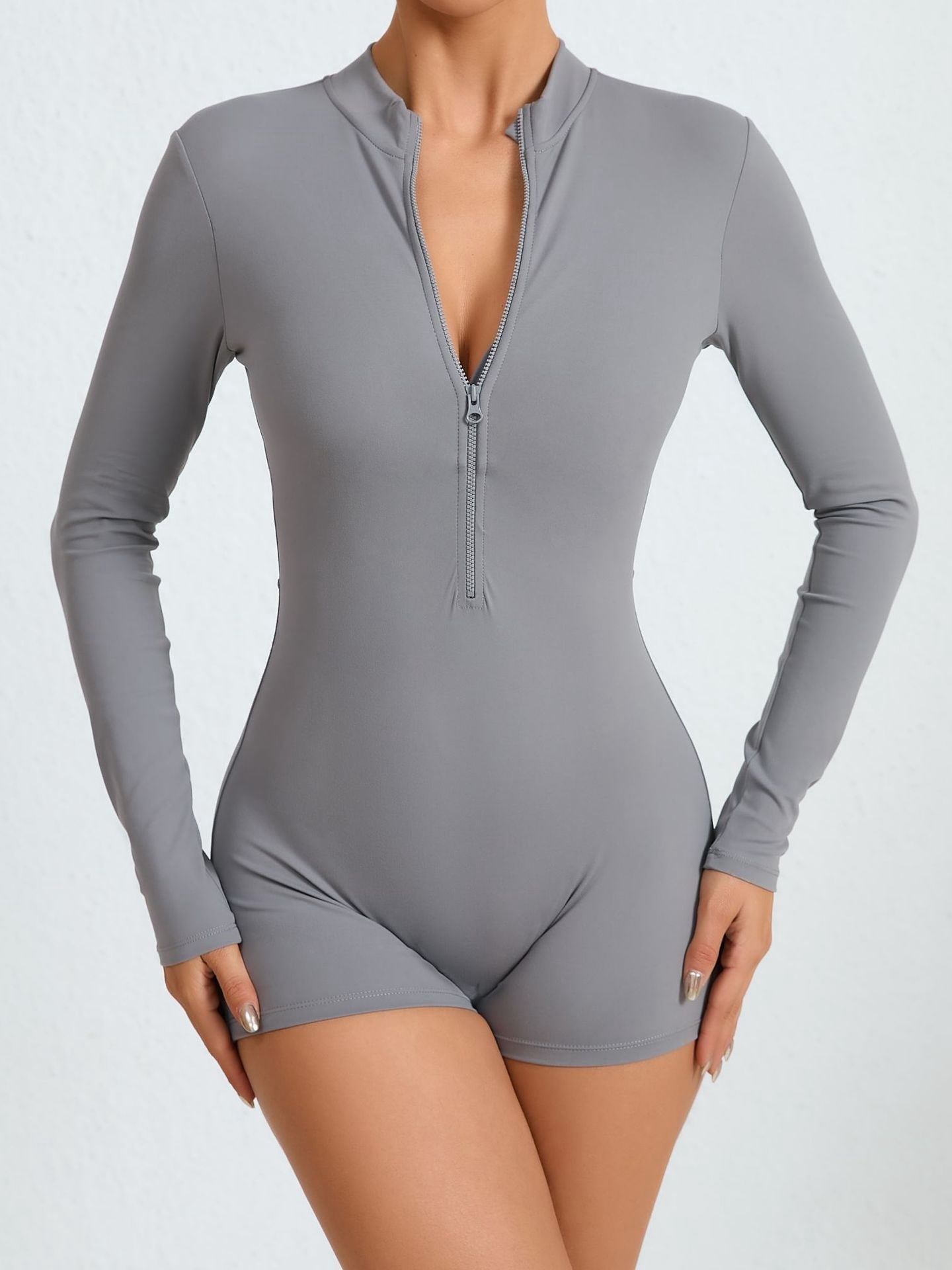 BUYCO Female Zipper Hip-lift Romper