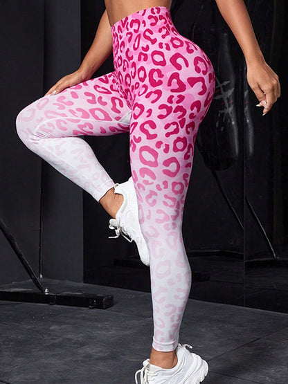 BUYCO Female Trendy Leopard Print Ombre Leggings