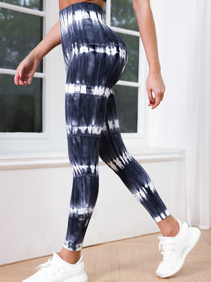 BUYCO Female Modern Tie-dye Ombre Ruched Back Leggings