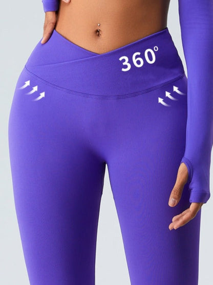 BUYCO Female V-shape Waist Ruched Back Leggings