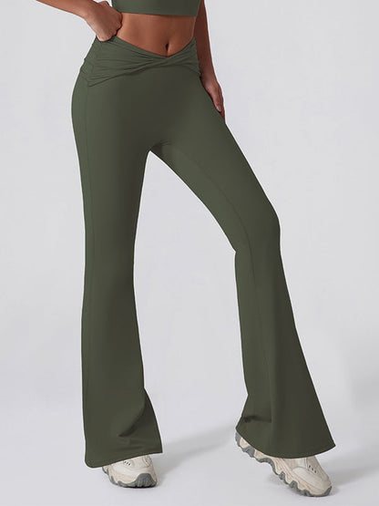 BUYCO Female Twist Flare Hip-lift Leggings