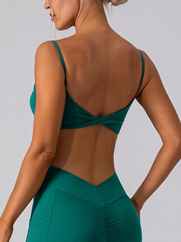 BUYCO Female Twist Back Sports Bras