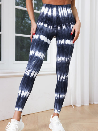 BUYCO Female Modern Tie-dye Ombre Ruched Back Leggings