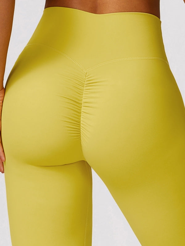 BUYCO Female Ruched Back High-rise Leggings