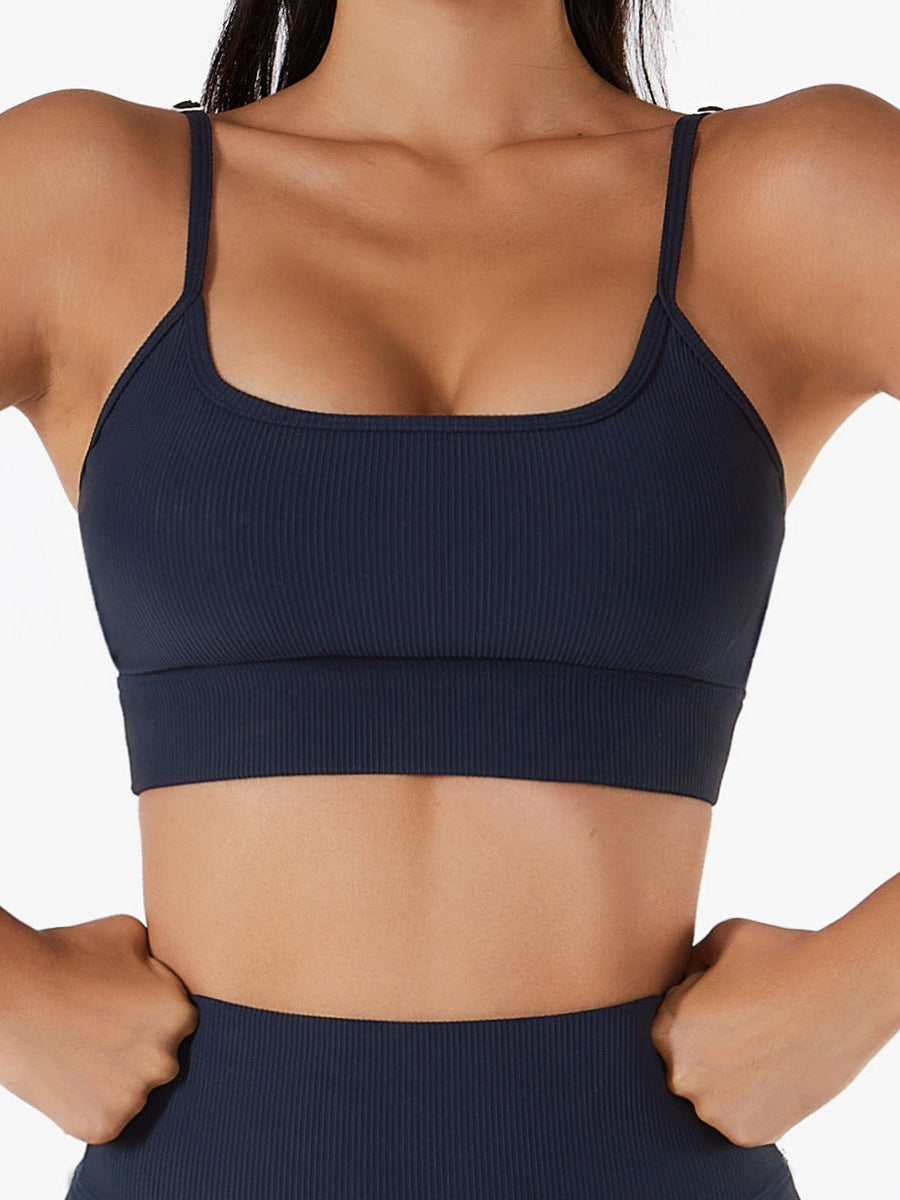 BUYCO Female Ribbed Adjustble Strape Sports Bras