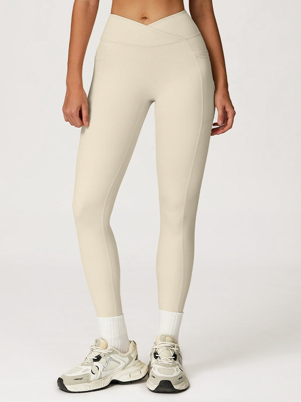 BUYCO Female V shape-waist Pocket Leggings