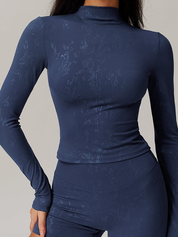 BUYCO Female Fitted Modern Stamping Print Long Sleeves