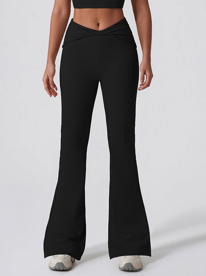 BUYCO Female Twist Flare Hip-lift Leggings