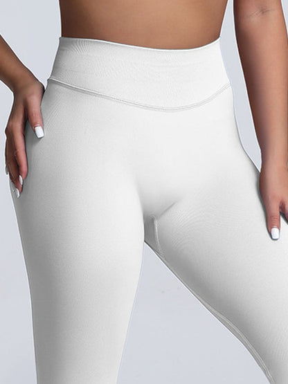 BUYCO Female Seamless Quick Dry Ruched Back High-waisted Fit Leggings