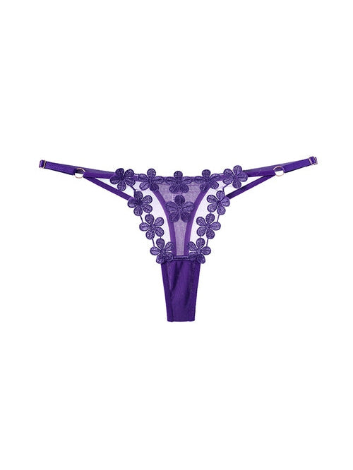 BUYCO Female Lace Flower T-back Panties