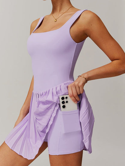 BUYCO Female Backless 2 In 1 Quick-dry Dress