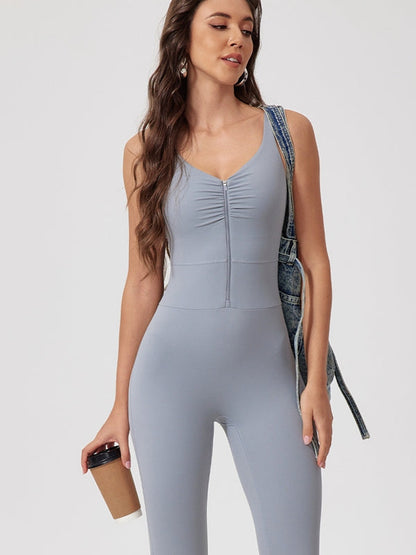 BUYCO Female Front Folds Zipper Jumpsuit