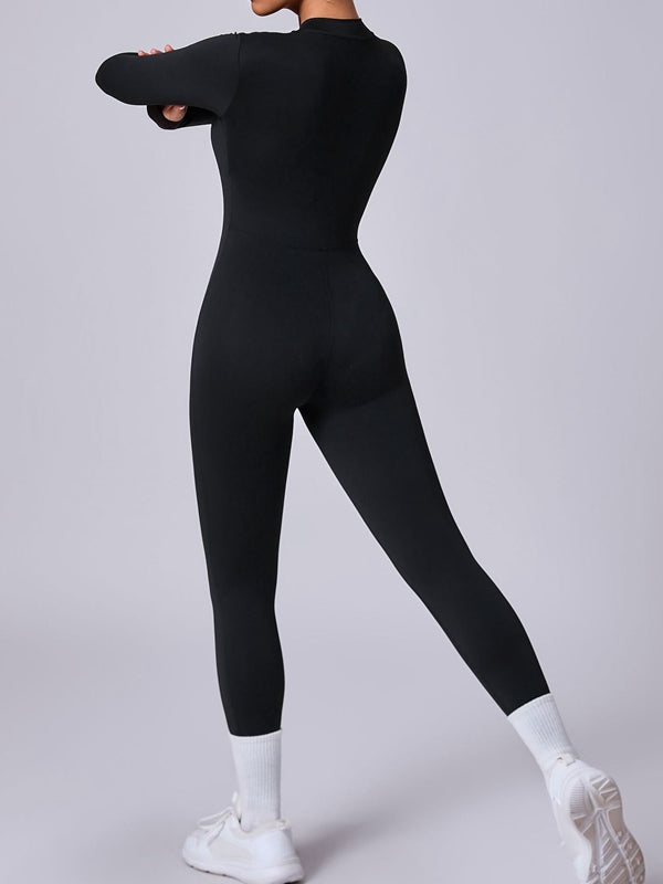 BUYCO Female Zipper with Chest Pads Jumpsuit