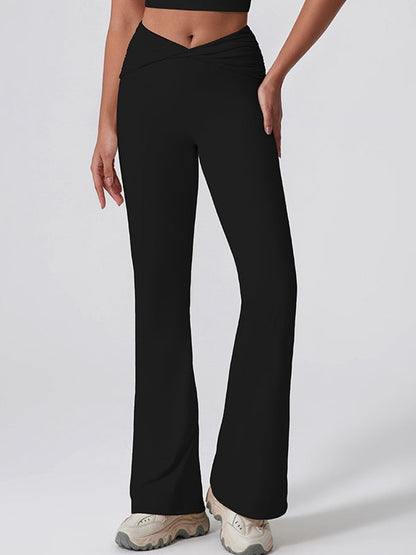 BUYCO Female Twist Flare Hip-lift Leggings