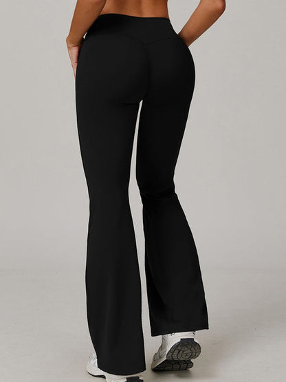 BUYCO Female Fitted V-shape Waist Flare Backless Short Tracksuit