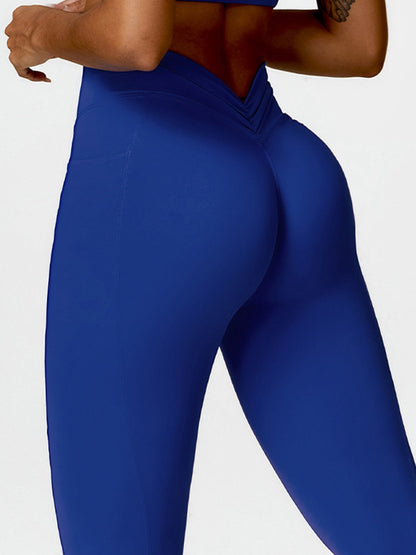 BUYCO Female Deep V Back Pocket Leggings