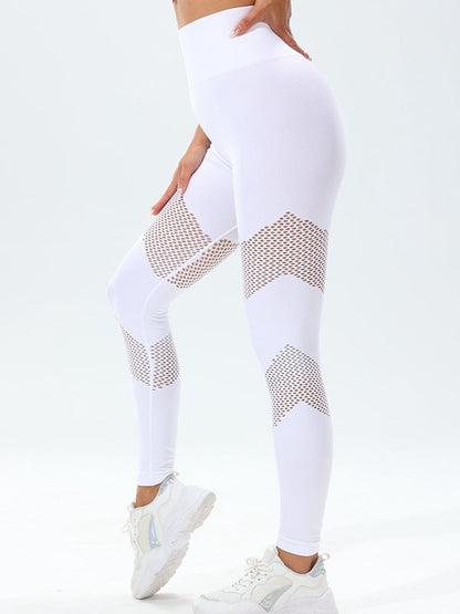 BUYCO Female Fishnet Quick Dry Tight Yoga Leggings