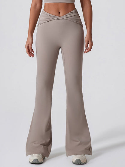 BUYCO Female Twist Flare Hip-lift Leggings