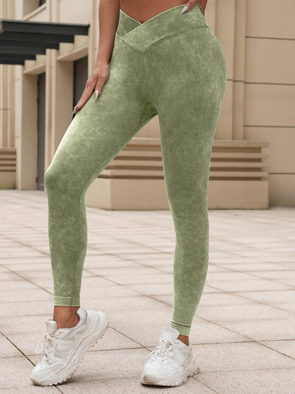 BUYCO Female Denim Ruched Back High-rise Leggings