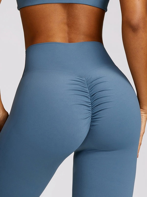 BUYCO Female Ruched Back High-rise Leggings