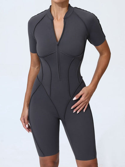 BUYCO Female Fitted Zipper Fit Romper