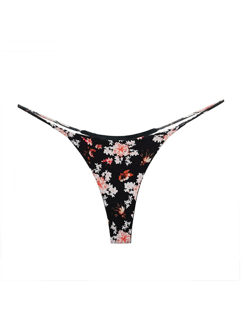 BUYCO  Female Leopard Print T-back Thong