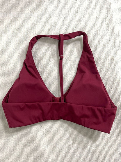 BUYCO Female Halter Backless Sports Bras