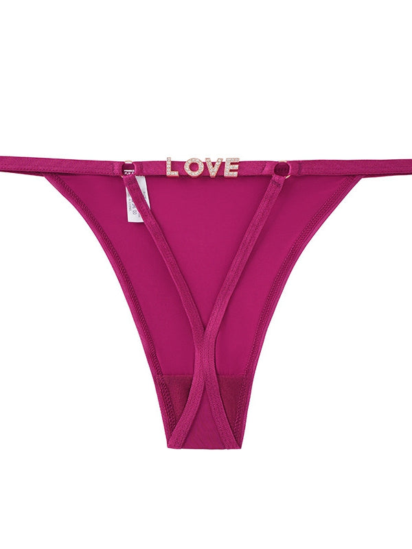 BUYCO Femal Fitted Mesh Cutout Metal Panties