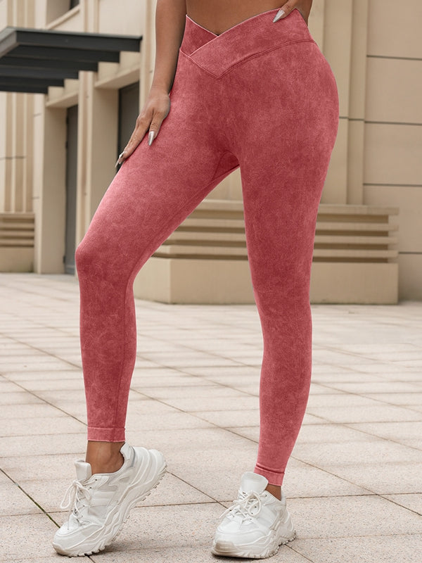 BUYCO Female Denim Ruched Back High-rise Leggings