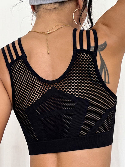 BUYCO Female Deep V Mesh Sports Bras