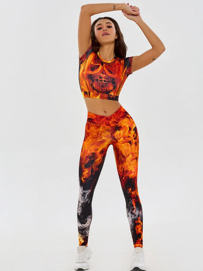 BUYCO Female Skeleton Print Tracksuit