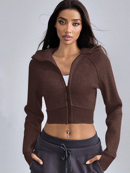 BUYCO Female Pocket Zipper Hoodie