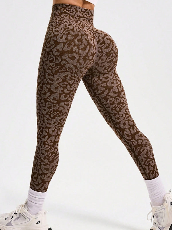 BUYCO Female Leopard Print Fitness Yoga Legging