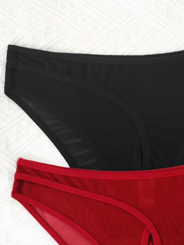 BUYCO Femal Fitted Hollow Out Mesh Panties