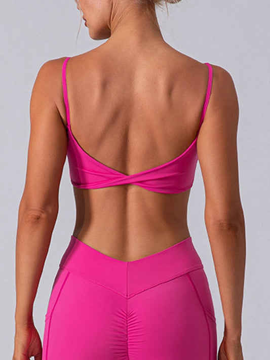 BUYCO Female Twist Back Sports Bras