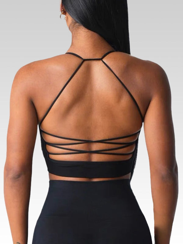 BUYCO Female Cross Back Yoga Sports Bras