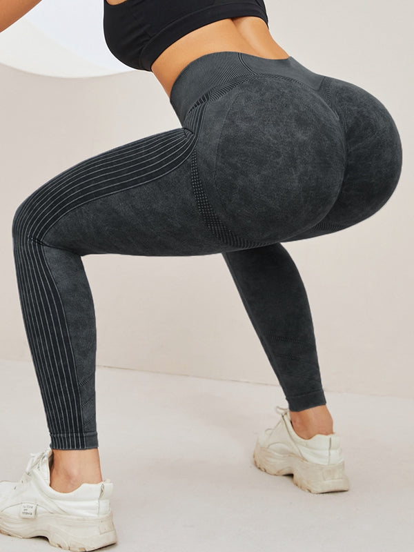 BUYCO Female Denim Ruched Back High-rise Leggings