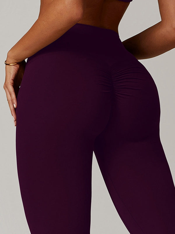 BUYCO Female Ruched Back High-rise Leggings