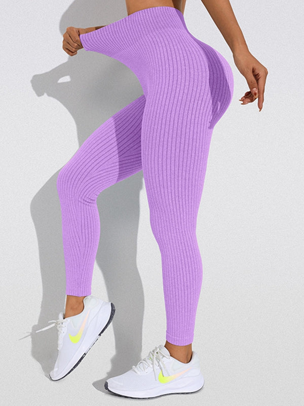 BUYCO Female Ribbed High-rise Leggings