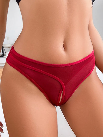 BUYCO Femal Fitted Hollow Out Mesh Panties