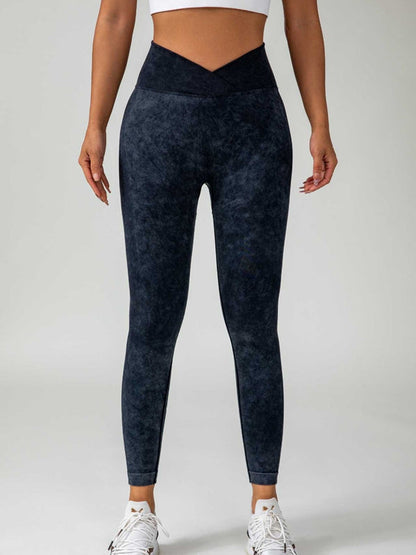 BUYCO Female Denim Ruched Back High-rise Leggings